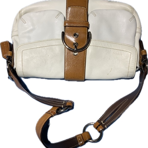 Coach Leather Buckle Soho Hampton Hobo Shoulder Handbag Two...